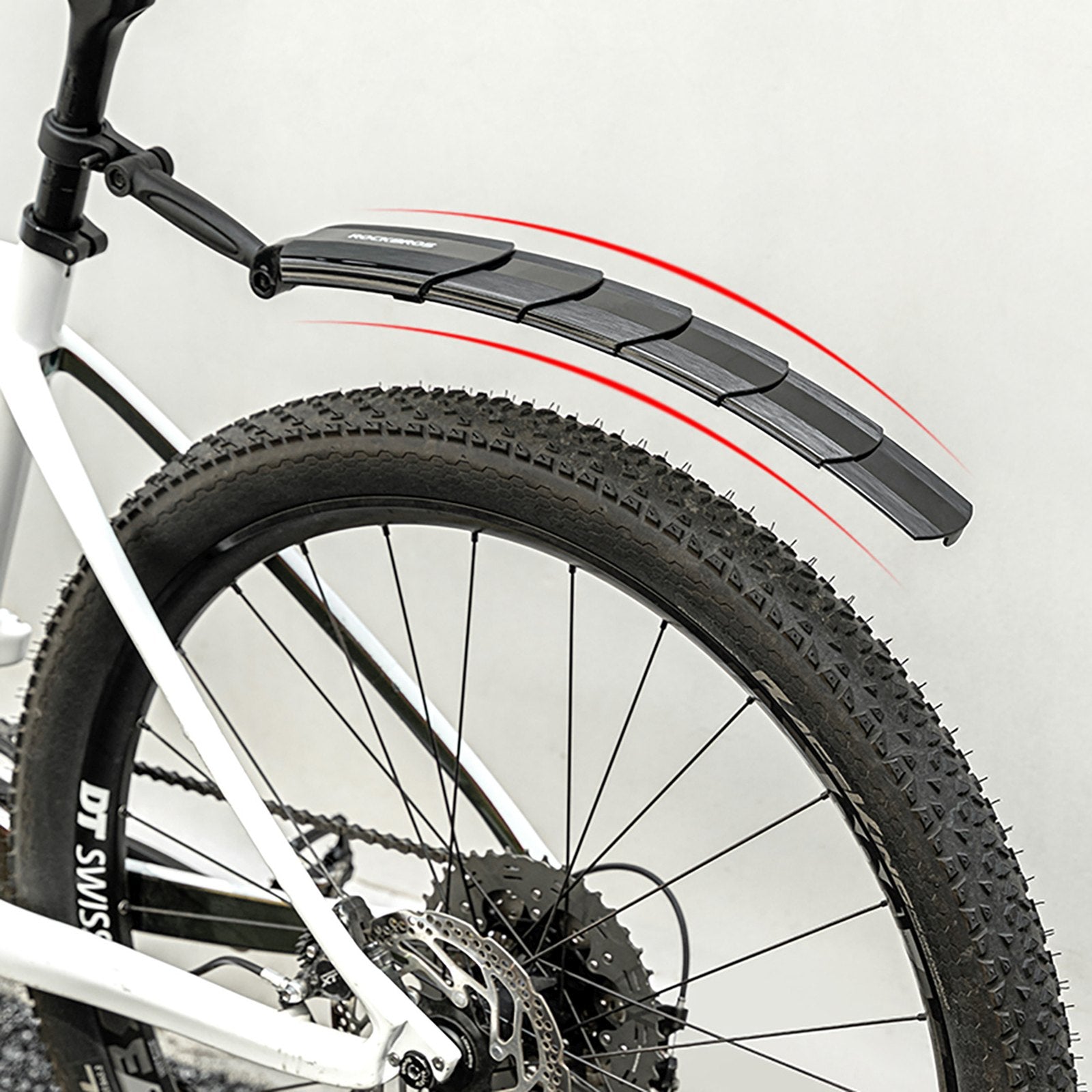 ROCKBROS Set of foldable, telescopic bicycle fenders - black – image 10