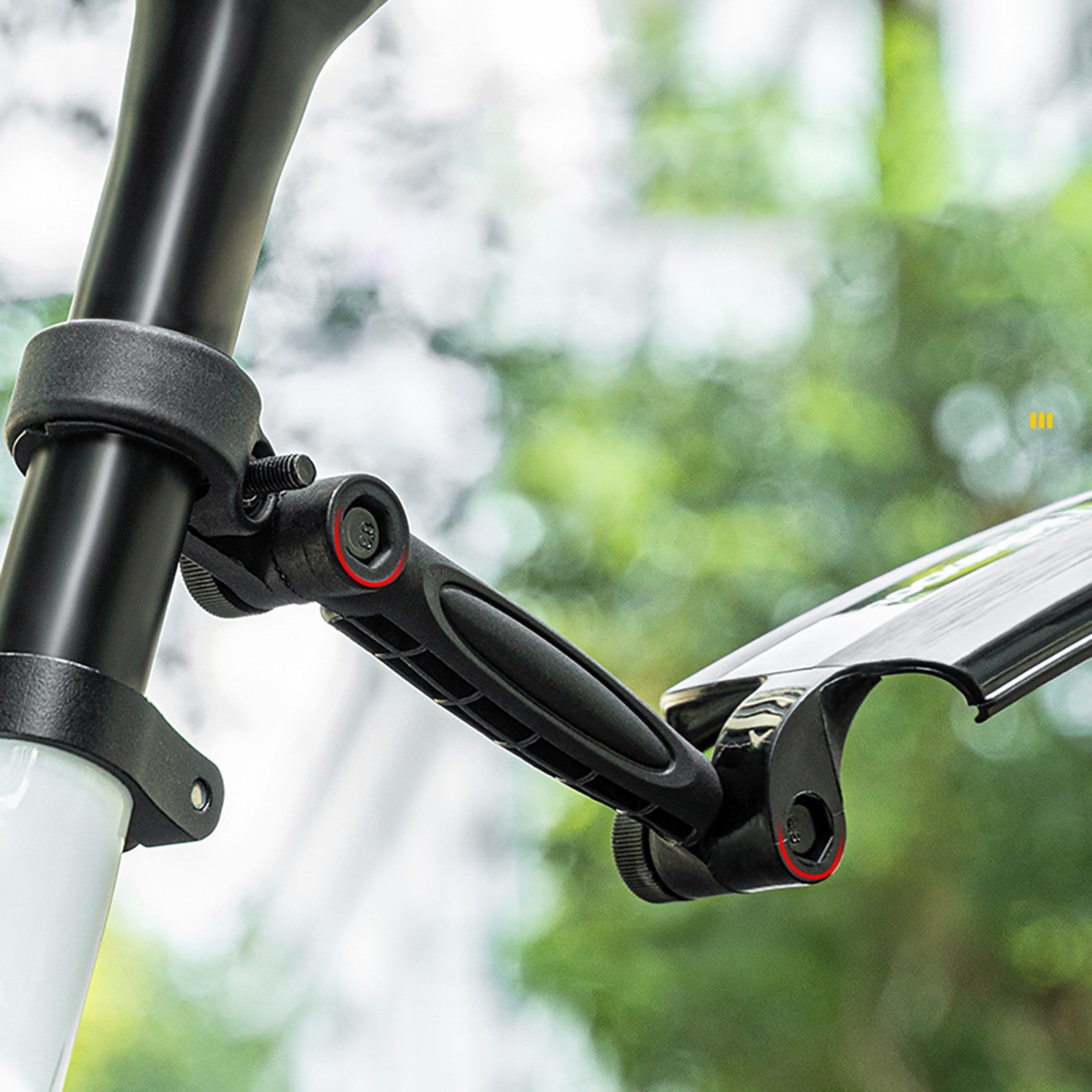 ROCKBROS Set of foldable, telescopic bicycle fenders - black – image 4