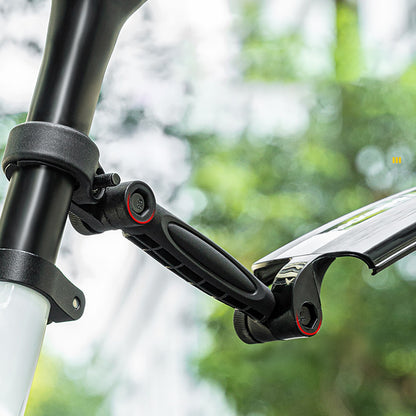 ROCKBROS Set of foldable, telescopic bicycle fenders - black – image 4