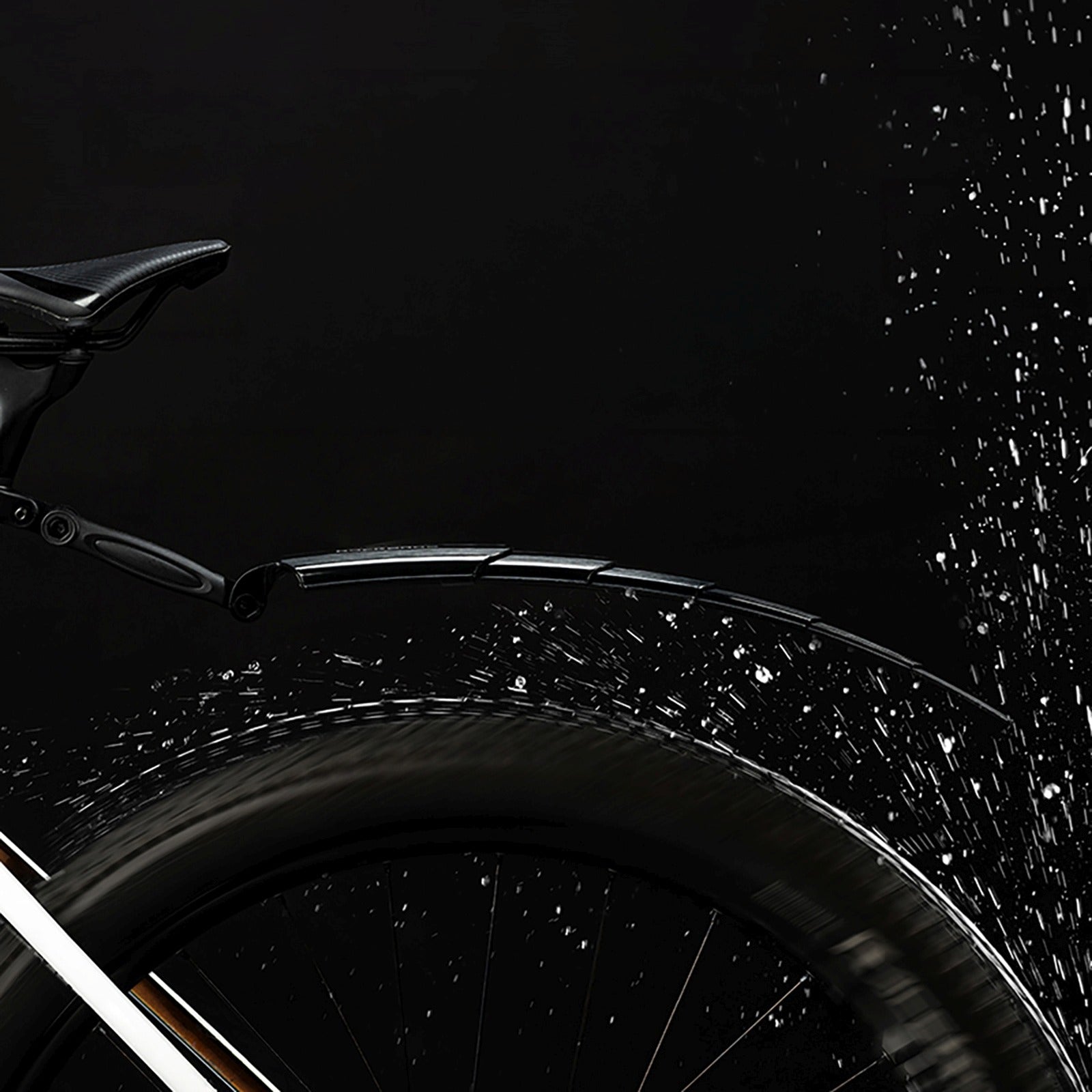 ROCKBROS Set of foldable, telescopic bicycle fenders - black – image 5