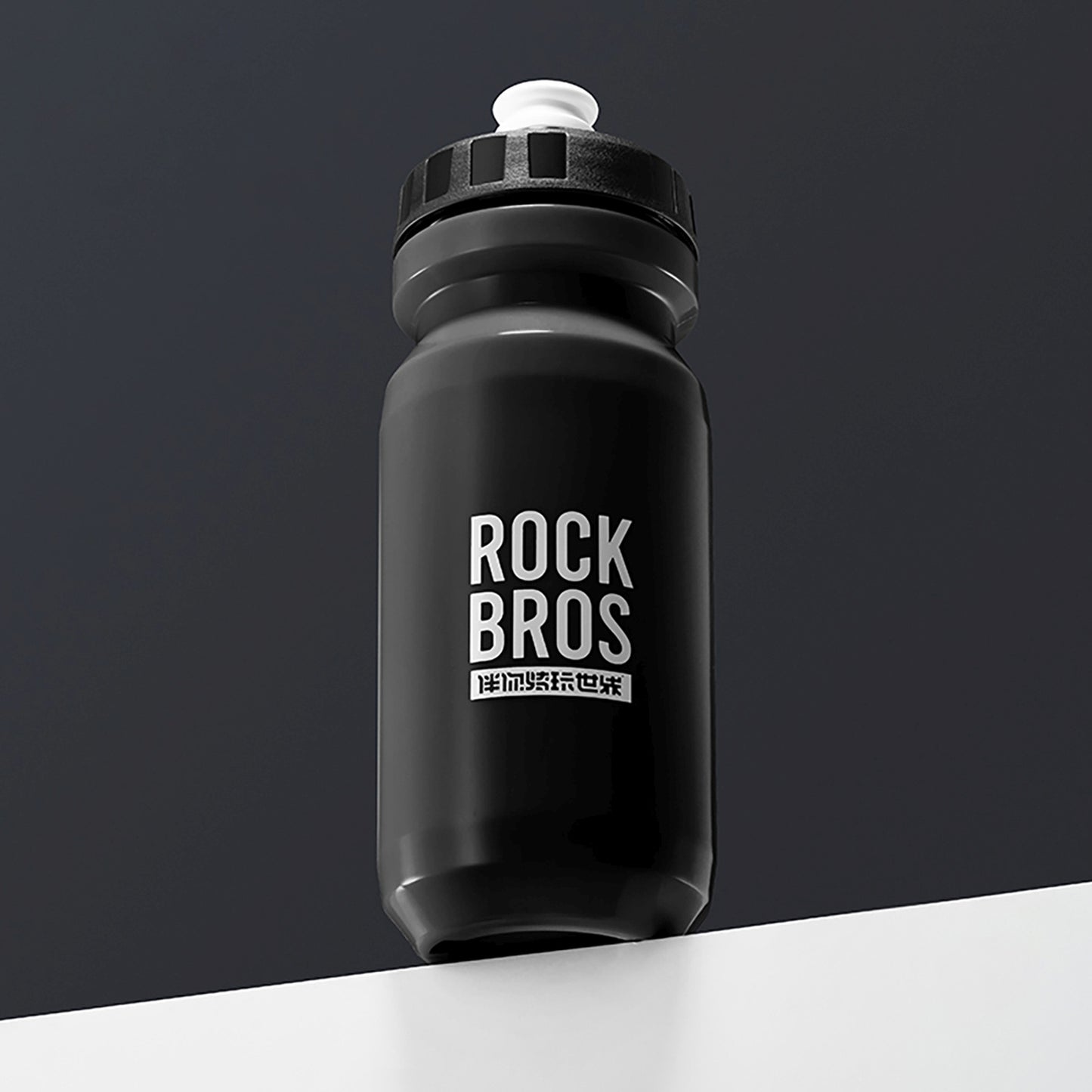 ROCKBROS Bicycle bottle for water drinks 600 ml - black – image 2
