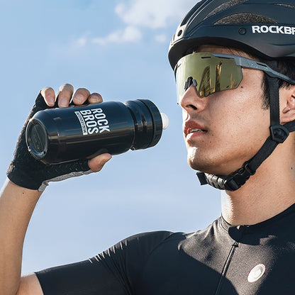 ROCKBROS Bicycle bottle for water drinks 600 ml - black – image 4