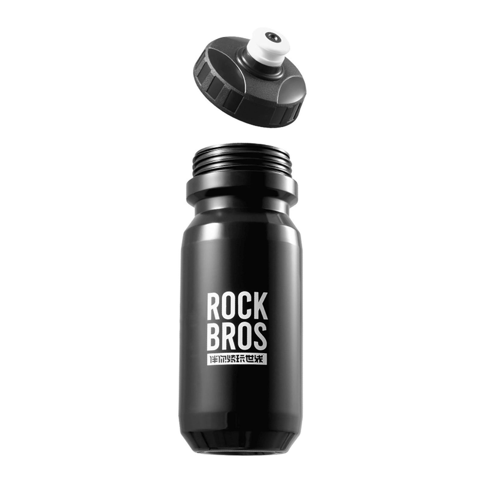 ROCKBROS Bicycle bottle for water drinks 600 ml - black – image 9