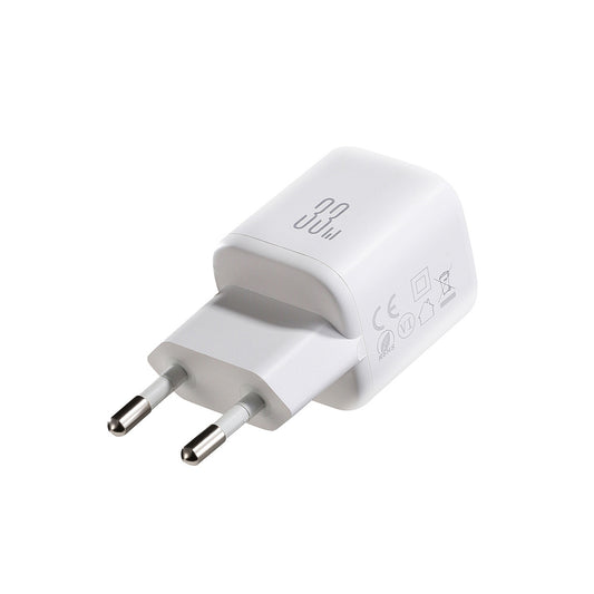 JOYROOM USB-A USB-C 33W wall charger with 60W USB-C to USB-C cable 1m - white