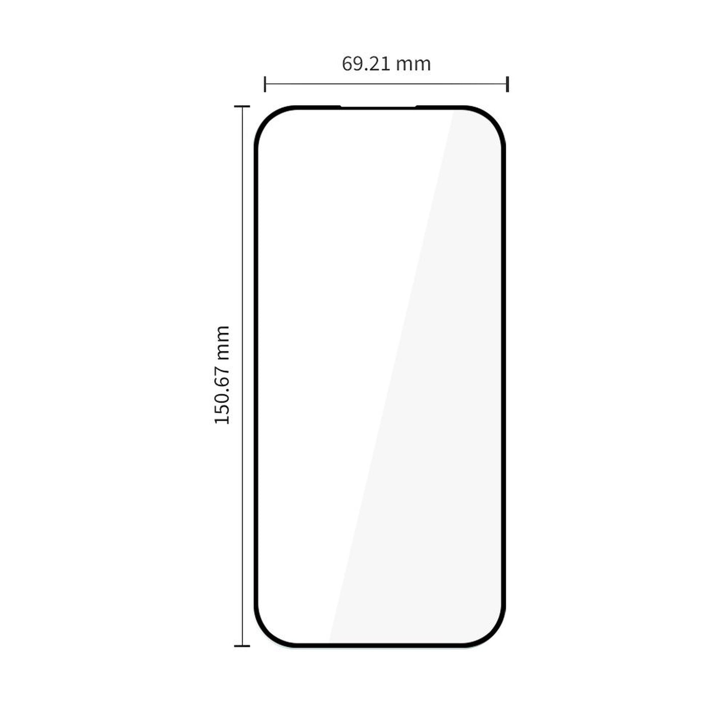 Tech-Protect Tempered glass for Google Pixel 9A / 10A Glass Fit+ black - 2 pcs. – image 2