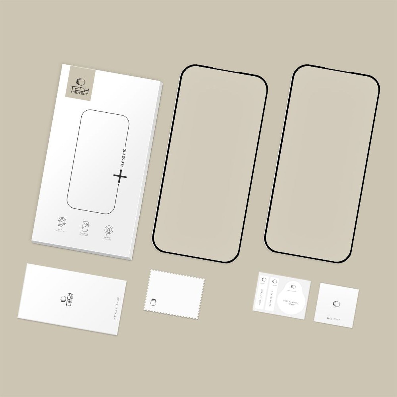 Tech-Protect Tempered glass for Google Pixel 9A / 10A Glass Fit+ black - 2 pcs. – image 7