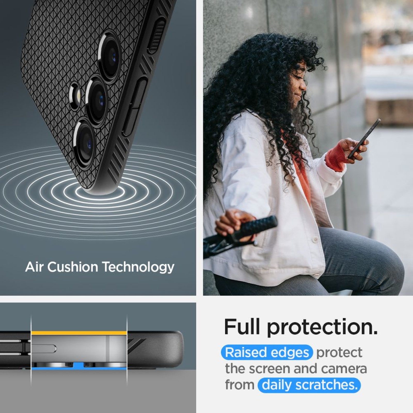 SPIGEN Case cover for Samsung Galaxy S24 Liquid Air - matte black – image 11