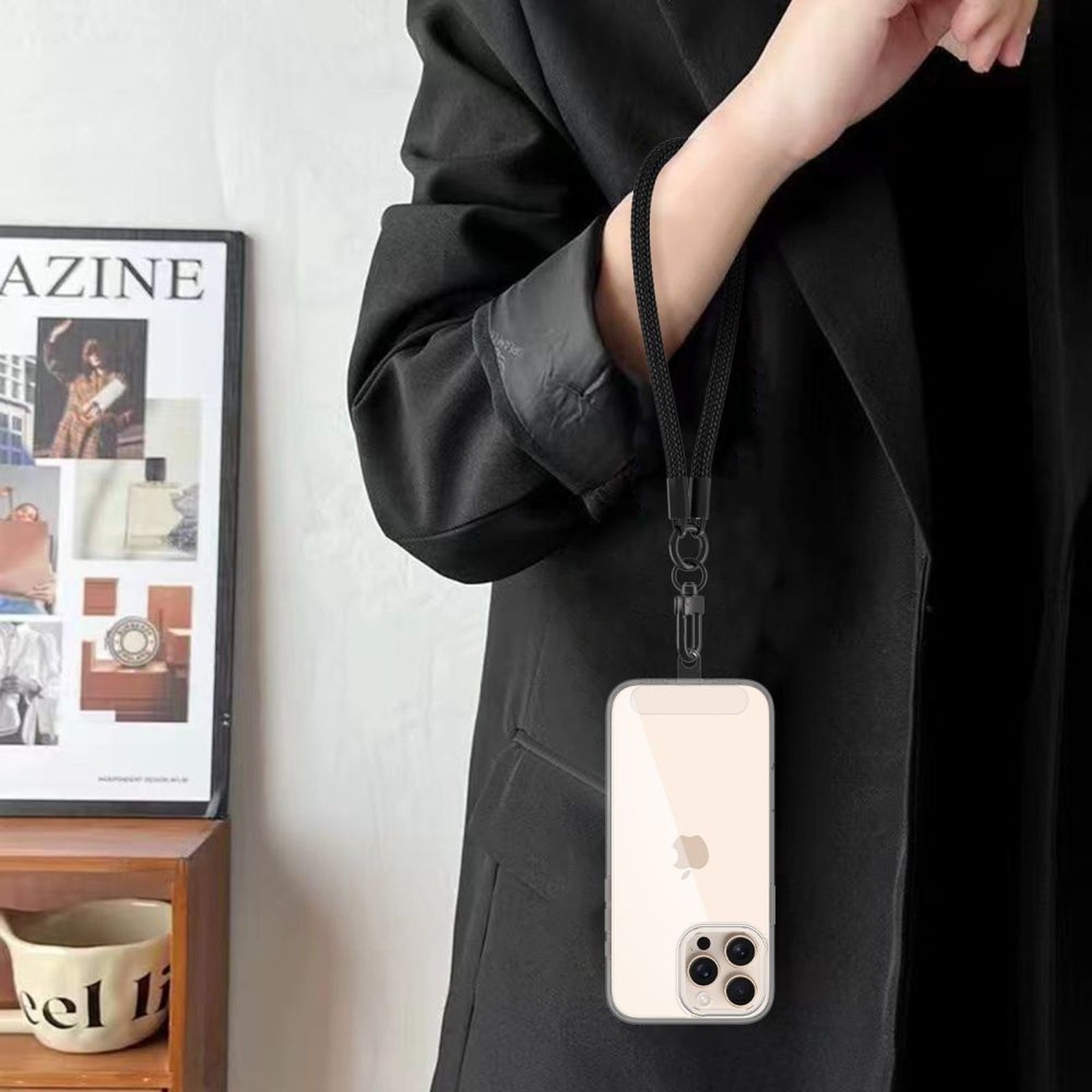 Tech-Protect Lanyard for smartphone case and wrist - black – image 5