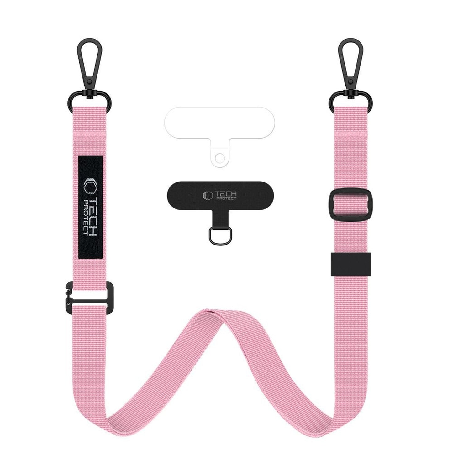 Tech-Protect Rope Crossbody 2in1 lanyard for smartphone case and wrist - pink