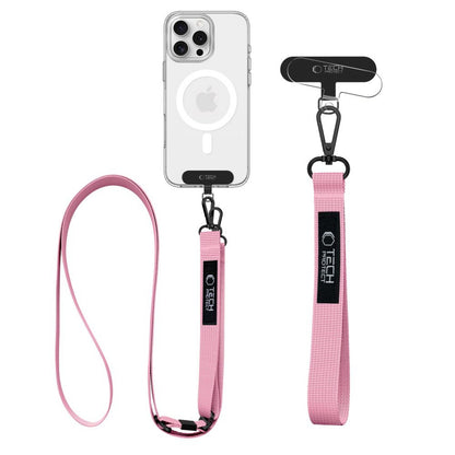 Tech-Protect Rope Crossbody 2in1 lanyard for smartphone case and wrist - pink – image 2