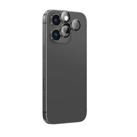 AmazingThing Tempered glass with camera lens frame for iPhone 16 Pro / 16 Pro Max - black