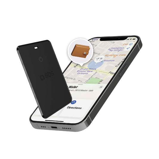SBS Universal ultra-thin iOS Android Track My Card locator - black