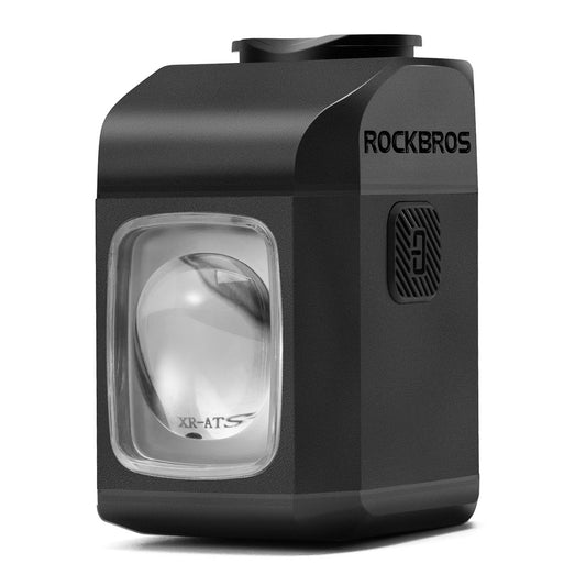 ROCKBROS Rechargeable front bicycle light with remote control 10m 4000 mAh 1600lm - black