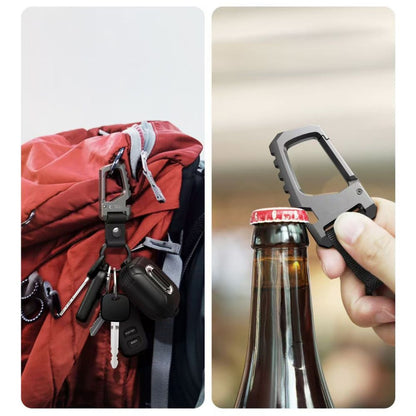 Tech-Protect Keychain with carabiner and bottle opener - black and gray – image 4