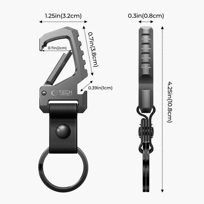 Tech-Protect Keychain with carabiner and bottle opener - black and gray – image 7