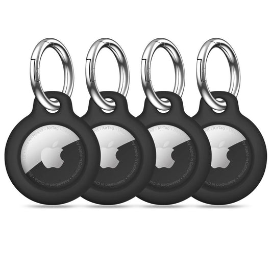 Tech-Protect Protective case keychain for Apple AirTag 1 / 2 locator black - 4 pcs.