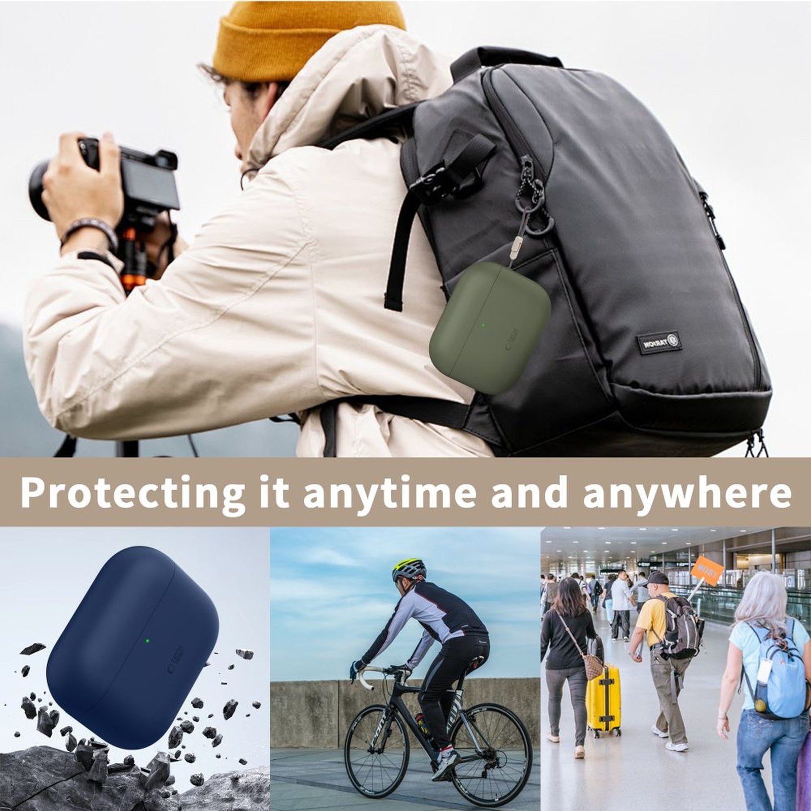 Tech-Protect Silicone case for AirPods Pro 3 - navy blue – image 6