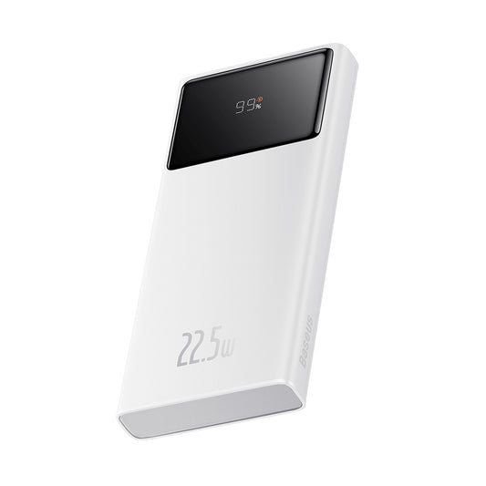 BASEUS Powerbank 10000mAh USB-A USB-C with display cable 22.5W - white