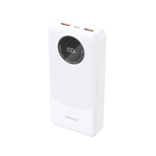 DUDAO Powerbank K12Pro 20000mAh USB-A USB-C PD 22.5W - white