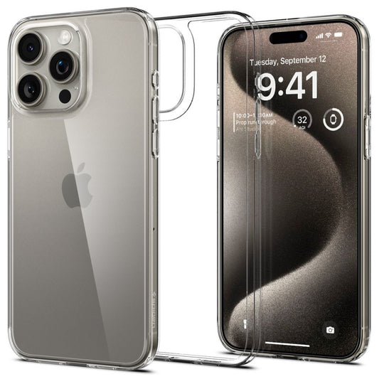 SPIGEN Case cover for iPhone 15 Pro Max Airskin Hybrid - transparent