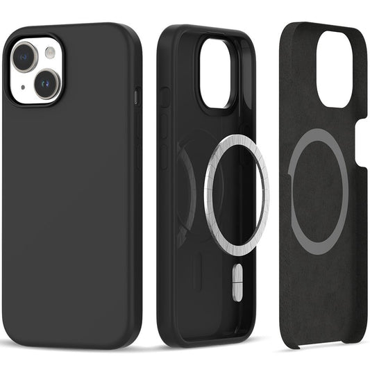 Tech-Protect Case cover for iPhone 15 Silicone MagSafe - matte black