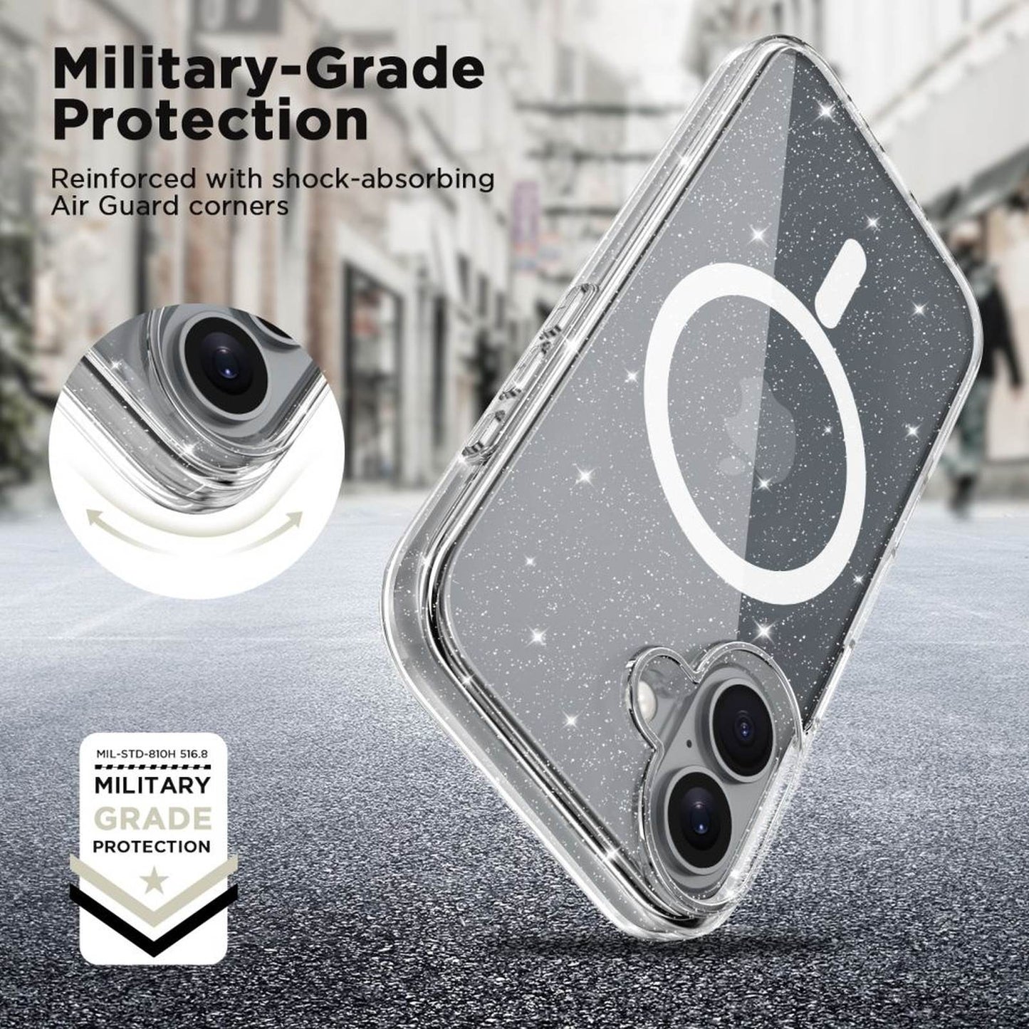 Tech-Protect Case cover for iPhone 16 FlexAir Hybrid MagSafe - transparent – image 4