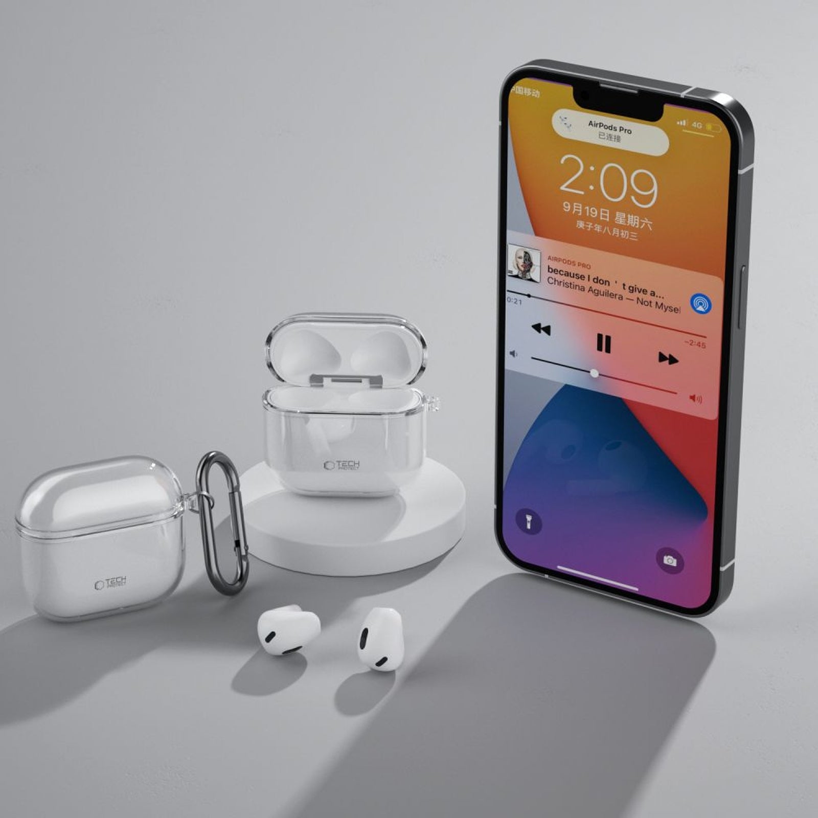 Tech-Protect Case cover for Apple AirPods 4 FLEXAir - transparent – image 5