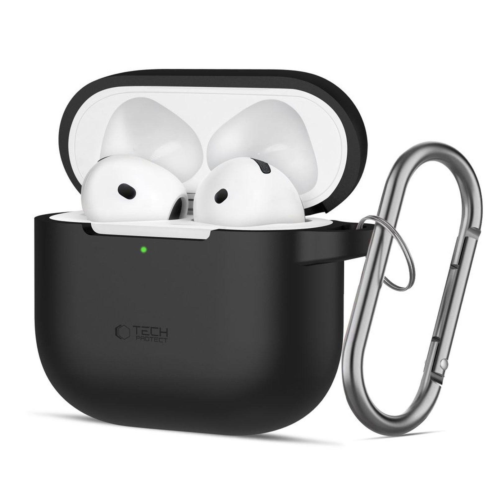 Tech-Protect Case cover for Apple AirPods 4 Silicone Hook - black