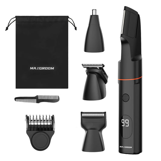 MAXGROOM Multifunctional trimmer with replaceable USB-C IPX6 tips - set