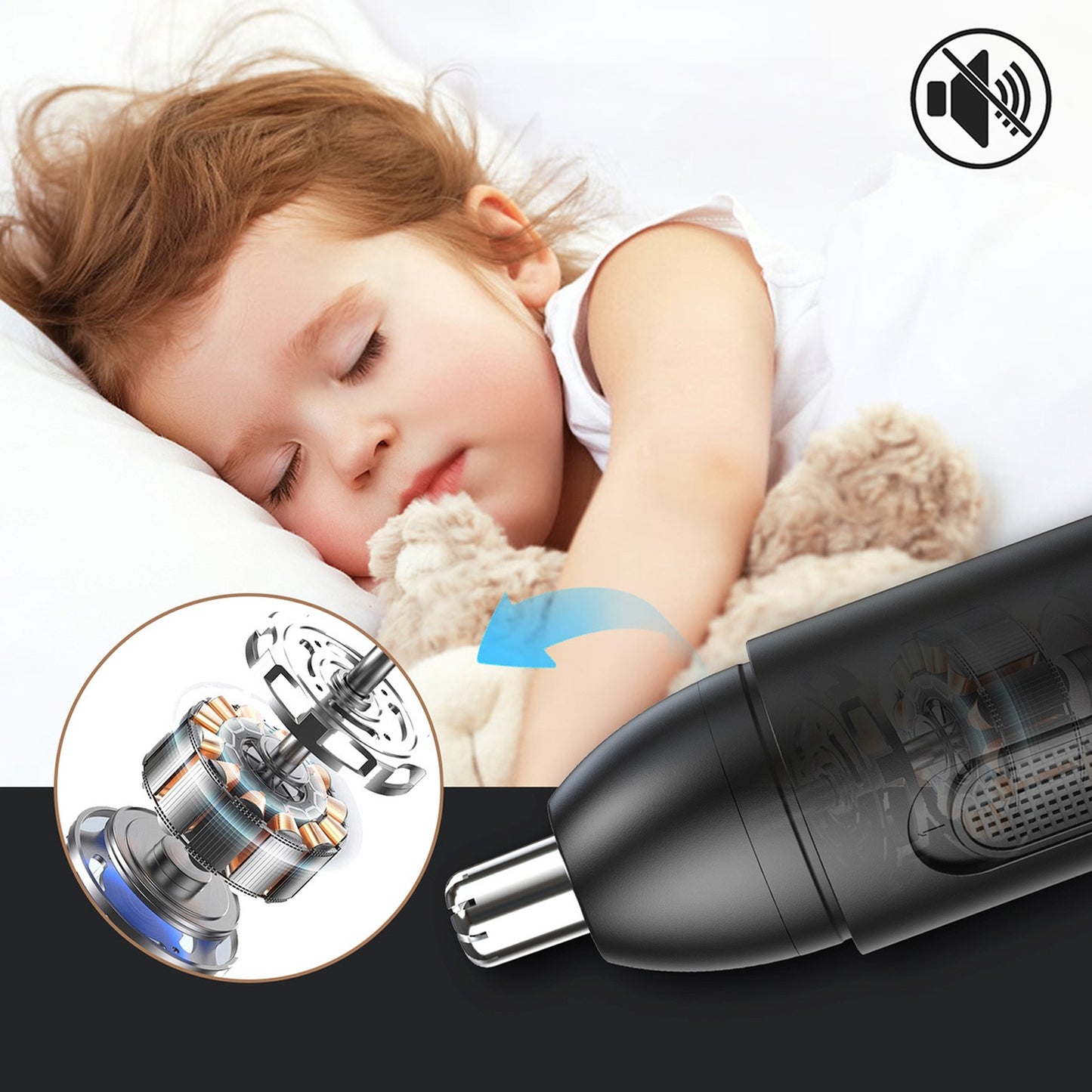 MAXGROOM USB-C nose, ear and eyebrow shaver - black – image 7