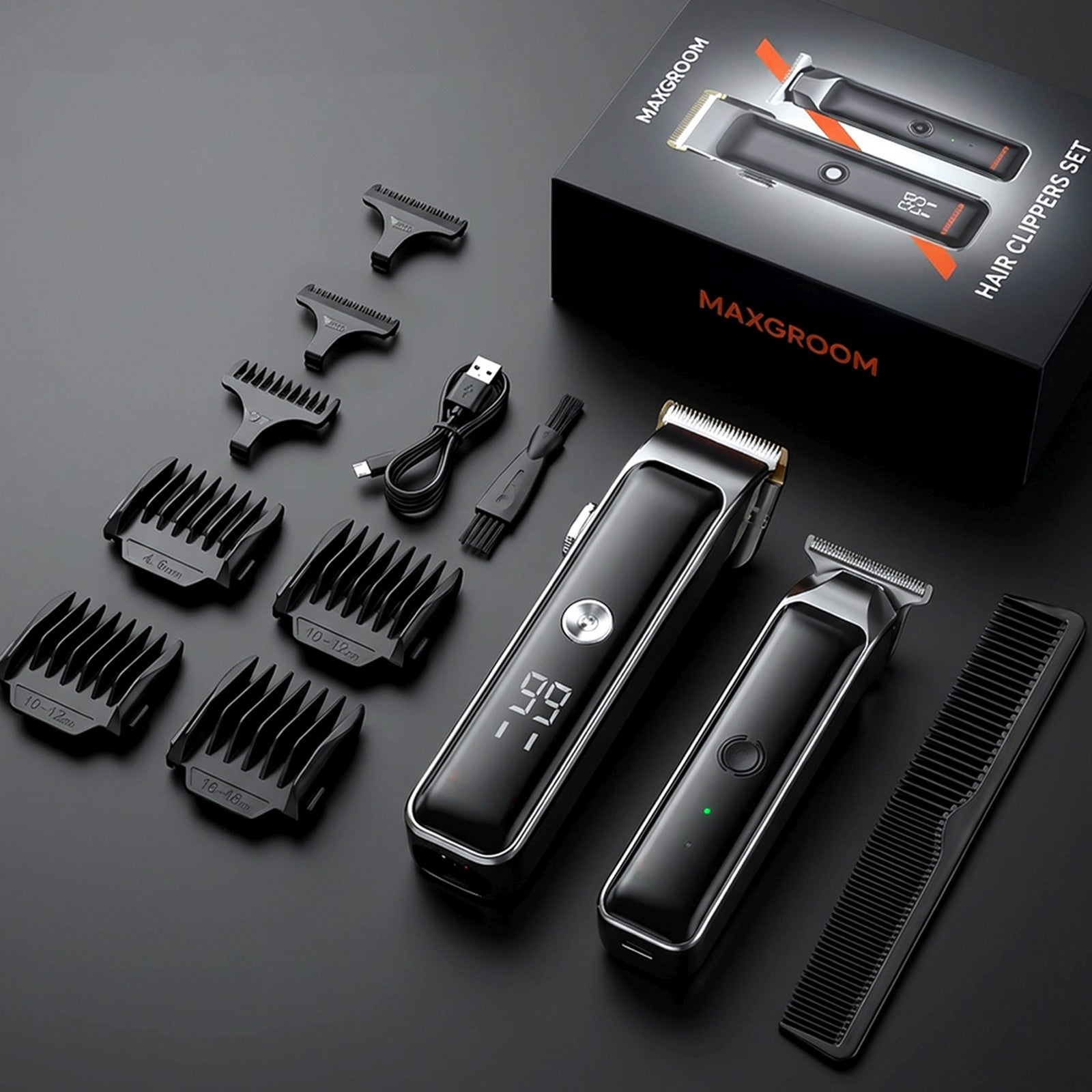 MAXGROOM Clipper with trimmer 7 LED USB-C attachments - set – image 7