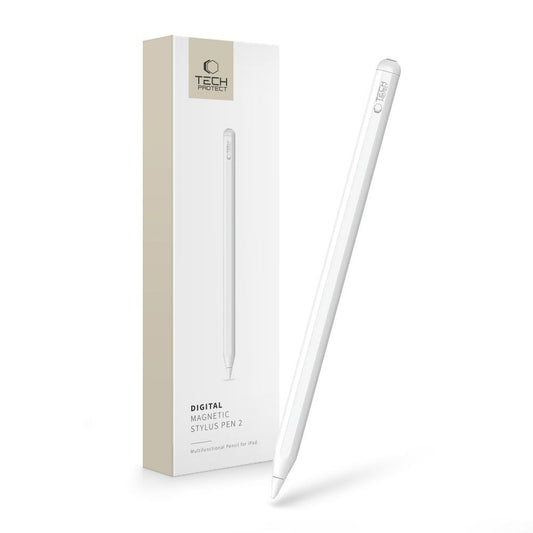 Tech-Protect Magnetic stylus for the iPad Digital Magnetic Stylus Pen 2 tablet - white