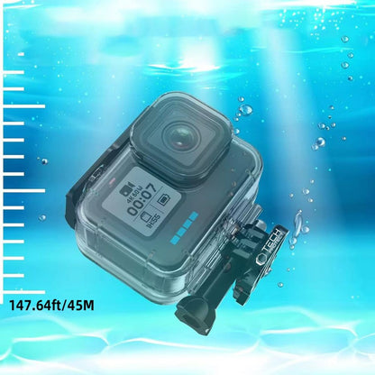 Tech-Protect Waterproof case for GoPro Hero 9 / 10 / 11 / 12 sports camera - transparent – image 3