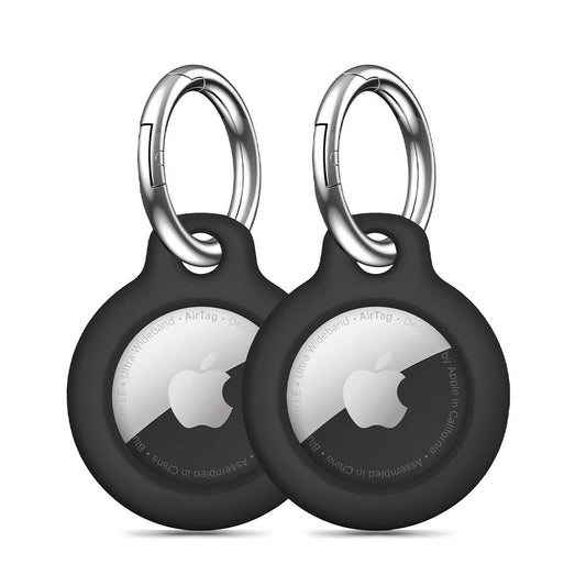 Tech-Protect Keychain case for Apple AirTag locator black - 2 pcs.