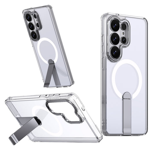 HURTEL Case cover for Samsung Galaxy S26 Ultra with Hybrid Armor X MagSafe stand - transparent
