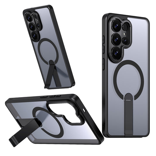 HURTEL Case cover for Samsung Galaxy S26 Ultra with Hybrid Armor X MagSafe stand - black