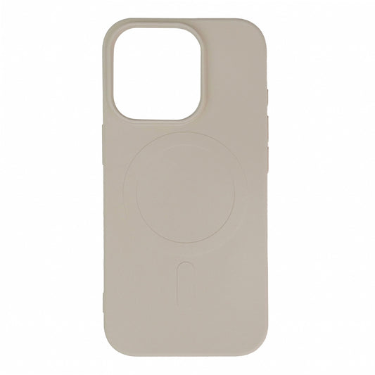 HURTEL Case cover for iPhone 16 Pro Max Liquid Silicone Case MagSafe - beige