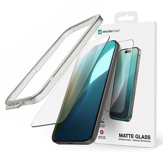 AmazingThing Matte tempered glass for iPhone 16 Titan Matte Glass
