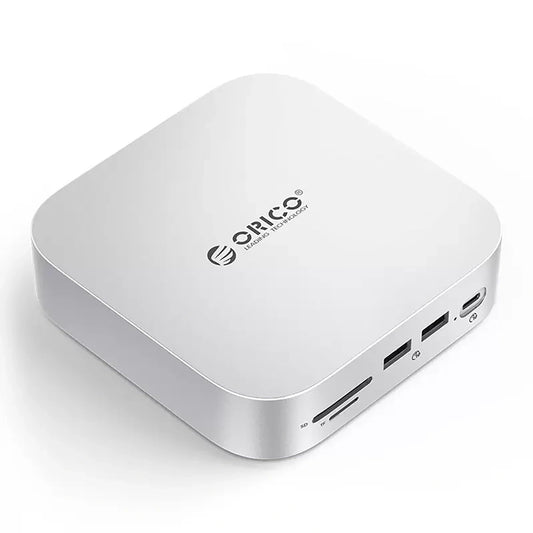 ORICO 9in1 USB-A USB-C RJ45 SD TF mini jack docking station - silver