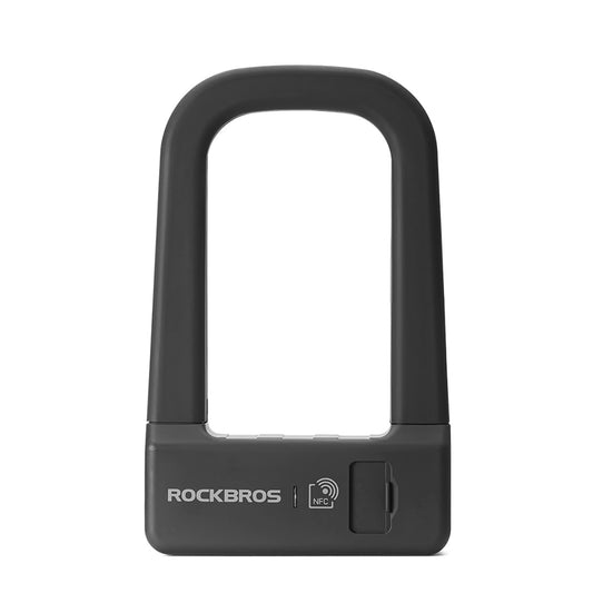 ROCKBROS Anti-theft bicycle lock with NFC reader - black