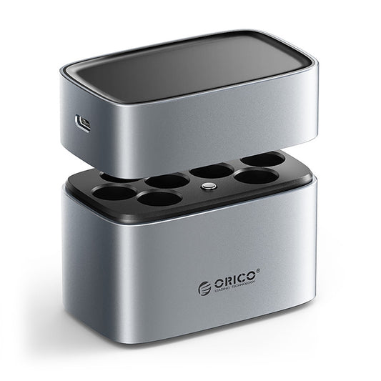 ORICO AA lithium battery charger with storage function - silver