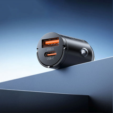 ORICO USB-A USB-C 30W car charger - black – image 4
