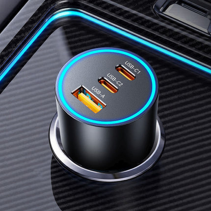 ORICO USB-A USB-C 165W car charger - black – image 8
