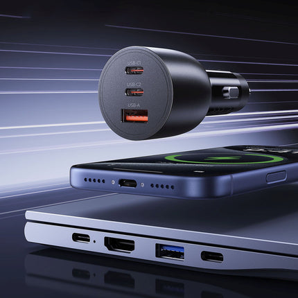ORICO USB-C USB-A 165W car charger - black – image 6