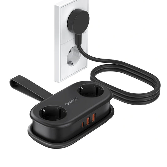 ORICO Power strip 5in1 AC USB-A USB-C GaN 20W - black