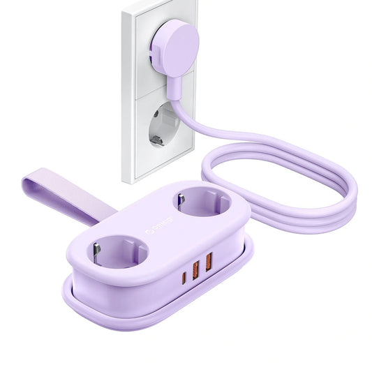 ORICO Power strip 5in1 AC USB-A USB-C GaN 20W - purple
