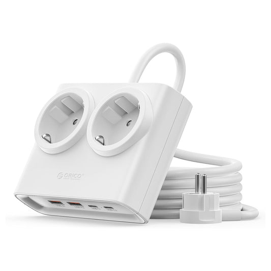 ORICO Power strip 6in1 AC USB-A USB-C 25W - white