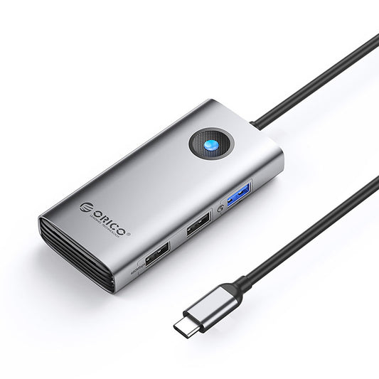 ORICO Hub docking station USB-C - USB-A USB-C PD HDMI - gray