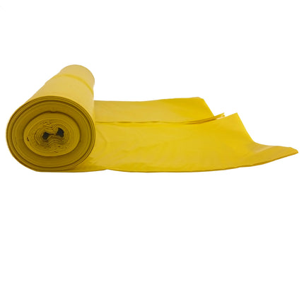 Waste bags thick 80 micro. durable roll 5pcs - yellow 240L