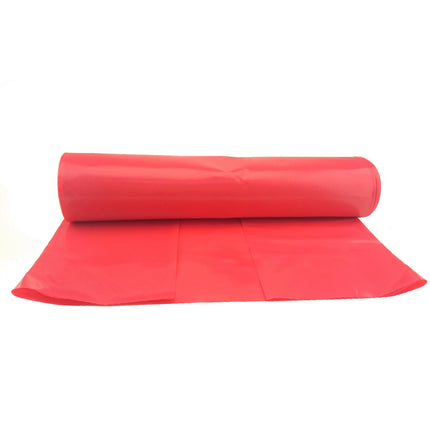 Waste bags thick 50 microns durable roll 25pieces - red 120L